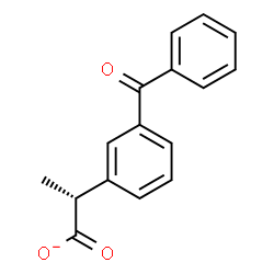 ChemSpider 2D Image | (2R)-2-(3-Benzoylphenyl)propanoate | C16H13O3