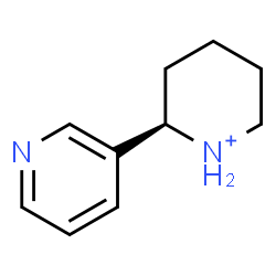 ChemSpider 2D Image | (2R)-2-(3-Pyridinyl)piperidinium | C10H15N2