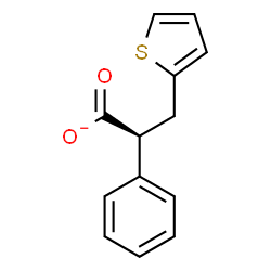 ChemSpider 2D Image | (2S)-2-Phenyl-3-(2-thienyl)propanoate | C13H11O2S