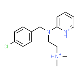 ChemSpider 2D Image | 2-{(4-Chlorobenzyl)[2-(dimethylammonio)ethyl]amino}pyridinium | C16H22ClN3