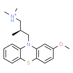 ChemSpider 2D Image | (2R)-3-(2-Methoxy-10H-phenothiazin-10-yl)-N,N,2-trimethyl-1-propanaminium | C19H25N2OS