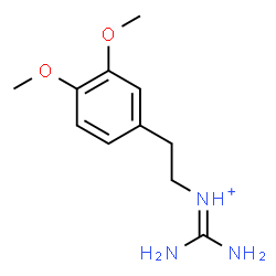 ChemSpider 2D Image | Diamino-N-[2-(3,4-dimethoxyphenyl)ethyl]methaniminium | C11H18N3O2
