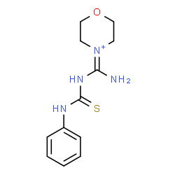 ChemSpider 2D Image | 4-{Amino[(phenylcarbamothioyl)amino]methylene}morpholin-4-ium | C12H17N4OS