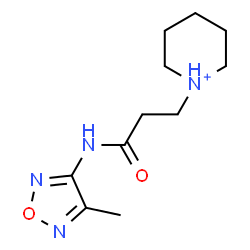 ChemSpider 2D Image | 1-{3-[(4-Methyl-1,2,5-oxadiazol-3-yl)amino]-3-oxopropyl}piperidinium | C11H19N4O2