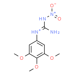 ChemSpider 2D Image | (E)-Amino(nitroamino)-N-(3,4,5-trimethoxyphenyl)methaniminium | C10H15N4O5