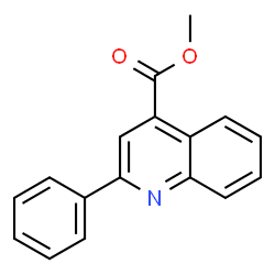 ChemSpider 2D Image | Methyl 2-phenyl-4-quinolinecarboxylate | C17H13NO2