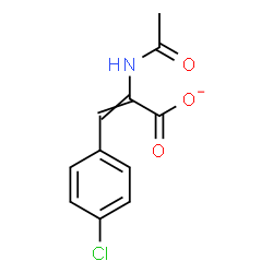 ChemSpider 2D Image | 2-Acetamido-3-(4-chlorophenyl)acrylate | C11H9ClNO3