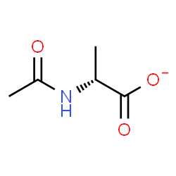 ChemSpider 2D Image | (2R)-2-Acetamidopropanoate | C5H8NO3