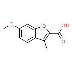 ChemSpider 2D Image | 6-methoxy-3-methylbenzofuran-2-carboxylic acid | C11H10O4