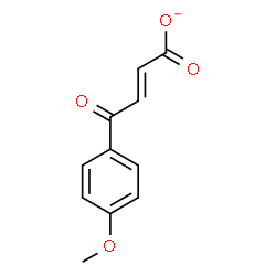 ChemSpider 2D Image | (2E)-4-(4-Methoxyphenyl)-4-oxo-2-butenoate | C11H9O4