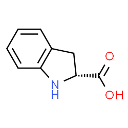 ChemSpider 2D Image | (2R)-2-Indolinecarboxylic acid | C9H9NO2