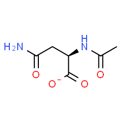 ChemSpider 2D Image | (2R)-2-Acetamido-4-amino-4-oxobutanoate | C6H9N2O4