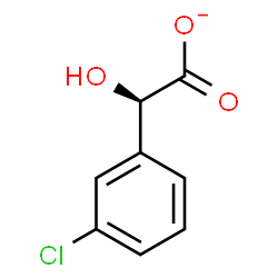 ChemSpider 2D Image | (2R)-(3-Chlorophenyl)(hydroxy)acetate | C8H6ClO3
