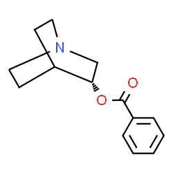 ChemSpider 2D Image | 1-Azabicyclo(2.2.2)oct-3alpha-yl benzoat | C14H17NO2