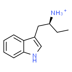 ChemSpider 2D Image | (2S)-1-(1H-Indol-3-yl)-2-butanaminium | C12H17N2