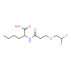 ChemSpider 2D Image | N-[3-(2,2-Difluoroethoxy)propanoyl]norleucine | C11H19F2NO4