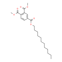 ChemSpider 2D Image | 4-Dodecyl 1,2-dimethyl 1,2,4-benzenetricarboxylate | C23H34O6