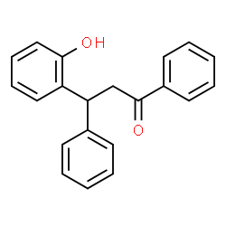 ChemSpider 2D Image | 3-(2-Hydroxyphenyl)-1,3-diphenyl-1-propanone | C21H18O2