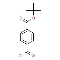 ChemSpider 2D Image | 4-{[(2-Methyl-2-propanyl)oxy]carbonyl}benzoate | C12H13O4