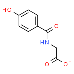 ChemSpider 2D Image | 4-Hydroxyhippurate | C9H8NO4
