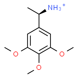 ChemSpider 2D Image | (1R)-1-(3,4,5-Trimethoxyphenyl)ethanaminium | C11H18NO3