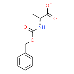 ChemSpider 2D Image | (2R)-2-{[(Benzyloxy)carbonyl]amino}propanoate | C11H12NO4