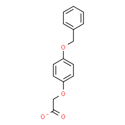 ChemSpider 2D Image | [4-(Benzyloxy)phenoxy]acetate | C15H13O4