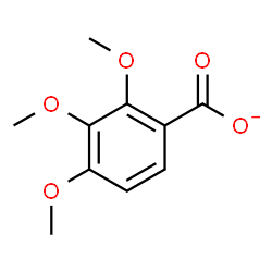 ChemSpider 2D Image | 2,3,4-Trimethoxybenzoate | C10H11O5