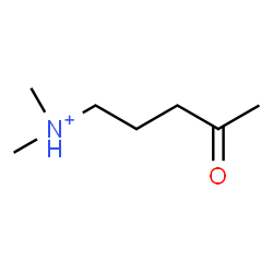 ChemSpider 2D Image | N,N-Dimethyl-4-oxo-1-pentanaminium | C7H16NO