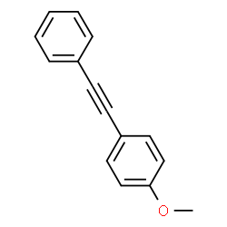 ChemSpider 2D Image | Anisole, p-(phenylethynyl)- | C15H12O