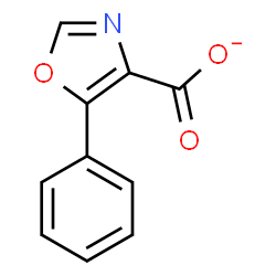 ChemSpider 2D Image | 5-Phenyl-1,3-oxazole-4-carboxylate | C10H6NO3
