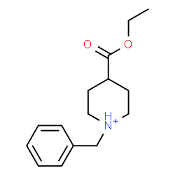ChemSpider 2D Image | 1-Benzyl-4-(ethoxycarbonyl)piperidinium | C15H22NO2