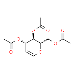 ChemSpider 2D Image | 3,4,6-Tri-O-acetyl-L-glucal | C12H16O7