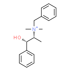 ChemSpider 2D Image | (1S,2R)-N-Benzyl-1-hydroxy-N,N-dimethyl-1-phenyl-2-propanaminium | C18H24NO