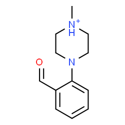 ChemSpider 2D Image | 4-(2-Formylphenyl)-1-methylpiperazin-1-ium | C12H17N2O