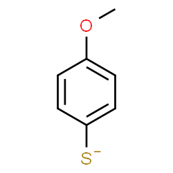 ChemSpider 2D Image | 4-Methoxybenzenethiolate | C7H7OS
