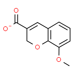 ChemSpider 2D Image | 8-Methoxy-2H-chromene-3-carboxylate | C11H9O4