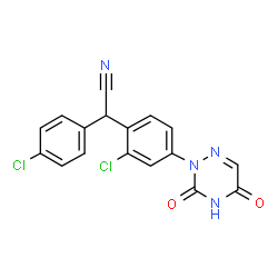 ChemSpider 2D Image | Clazuril | C17H10Cl2N4O2