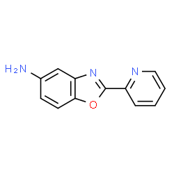 ChemSpider 2D Image | Benzoxazol-5-amine, 2-(2-pyridyl)- | C12H9N3O