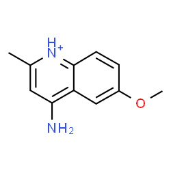 ChemSpider 2D Image | 4-Amino-6-methoxy-2-methylquinolinium | C11H13N2O