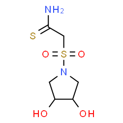 ChemSpider 2D Image | 2-[(3,4-Dihydroxy-1-pyrrolidinyl)sulfonyl]ethanethioamide | C6H12N2O4S2