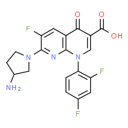 ChemSpider 2D Image | Tosufloxacin | C19H15F3N4O3