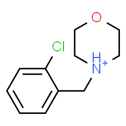 ChemSpider 2D Image | 4-(2-Chlorobenzyl)morpholin-4-ium | C11H15ClNO