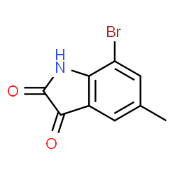 ChemSpider 2D Image | 7-Bromo-5-methylindoline-2,3-dione | C9H6BrNO2