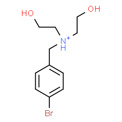 ChemSpider 2D Image | N-(4-Bromobenzyl)-2-hydroxy-N-(2-hydroxyethyl)ethanaminium | C11H17BrNO2