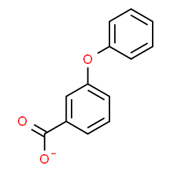 ChemSpider 2D Image | 3-Phenoxybenzoate | C13H9O3