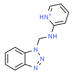 ChemSpider 2D Image | 2-[(1H-Benzotriazol-1-ylmethyl)amino]pyridinium | C12H12N5
