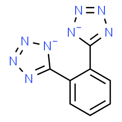 ChemSpider 2D Image | 5,5'-(1,2-Phenylene)bis(tetrazol-1-ide) | C8H4N8