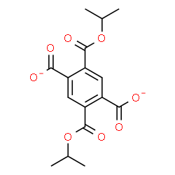 ChemSpider 2D Image | 2,5-Bis(isopropoxycarbonyl)terephthalate | C16H16O8