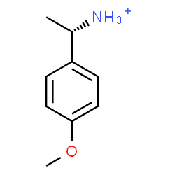 ChemSpider 2D Image | (1S)-1-(4-Methoxyphenyl)ethanaminium | C9H14NO